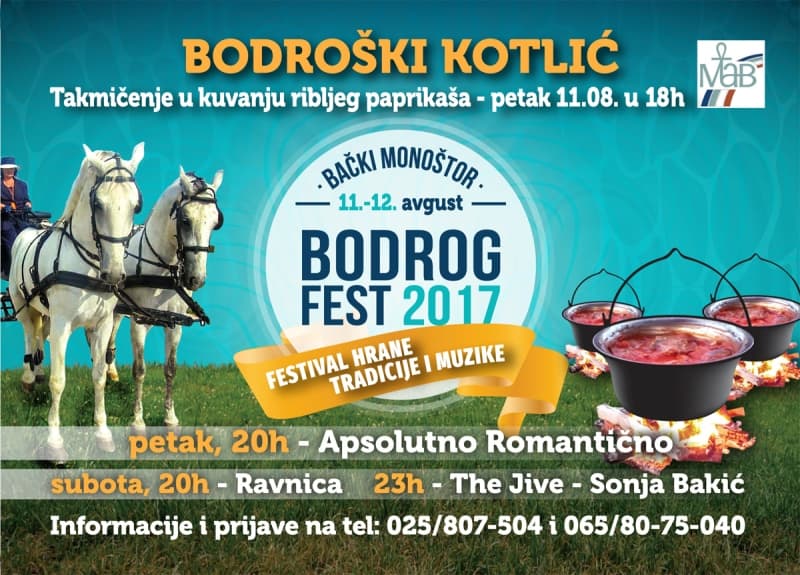Bodrog fest nudi bogat program