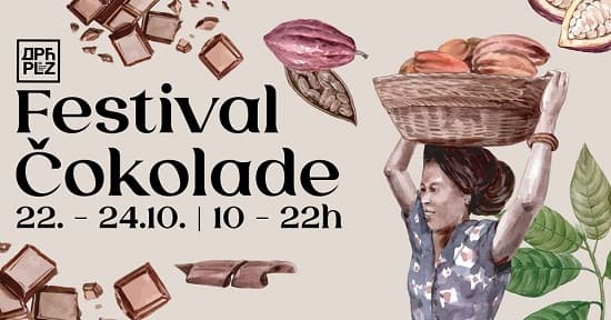 Festival čokolade biće održan u Dorćol Platzu u Beogradu od 22. do 24.oktobra u periodu od 10 do 22 sata.