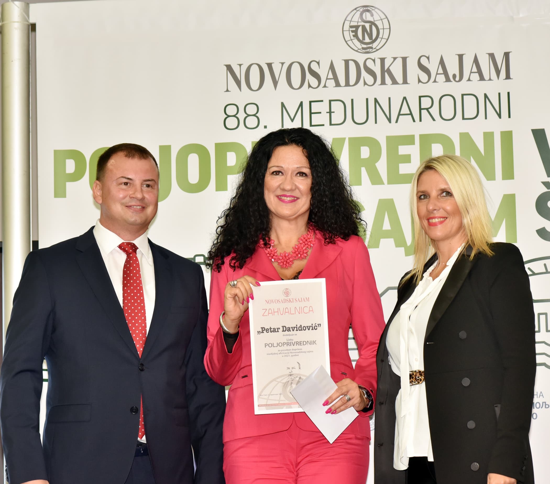 Priznanje “Petar Davidović” listu “Poljoprivrednik”