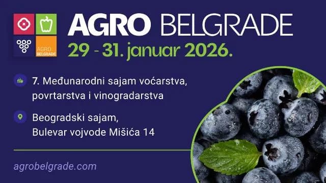 Agro Belgrade 2026: međunarodni susret voćarstva, povrtarstva i vinogradarstva