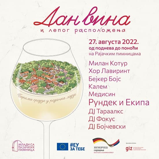 Dan vina i Darko Rundek na Rajačkim pivnicama