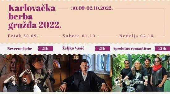 Karlovačka berba grožđa od 30. septembra do 2. oktobra