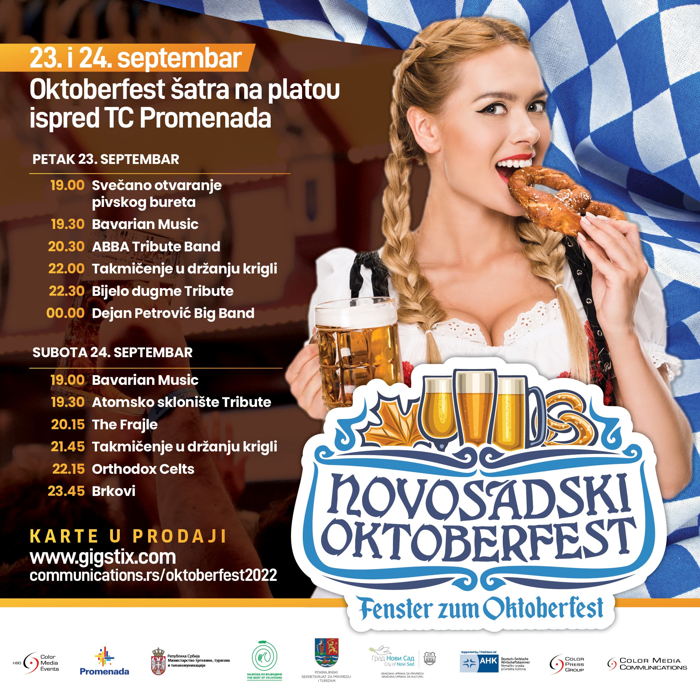 Novosadski Oktoberfest 23. i 24. septembra ispred TC Promenada
