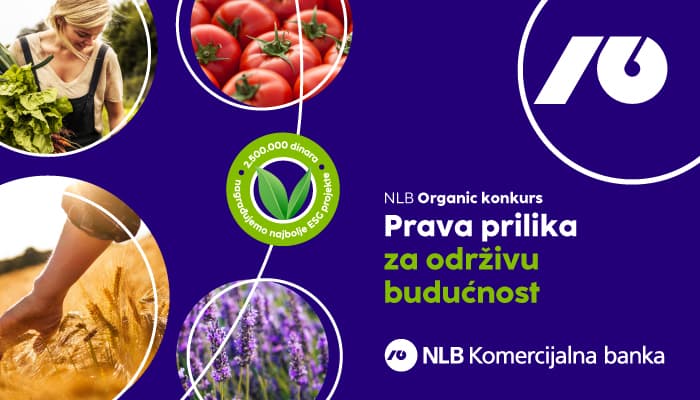 NLB Organic konkurs: Najboljim organskim projektima 2,5 miliona dinara